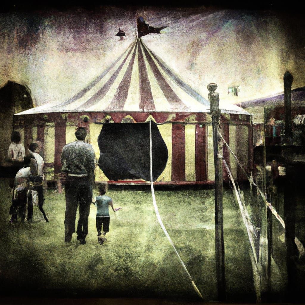 First visit to the Big Tent (DALL-E 2) undefined