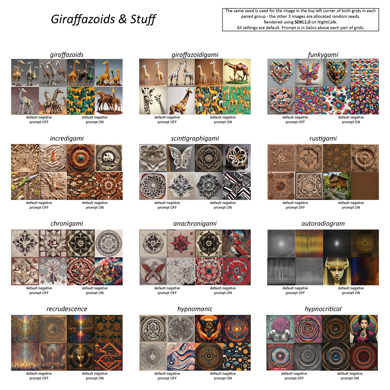 Giraffazoids & Stuff