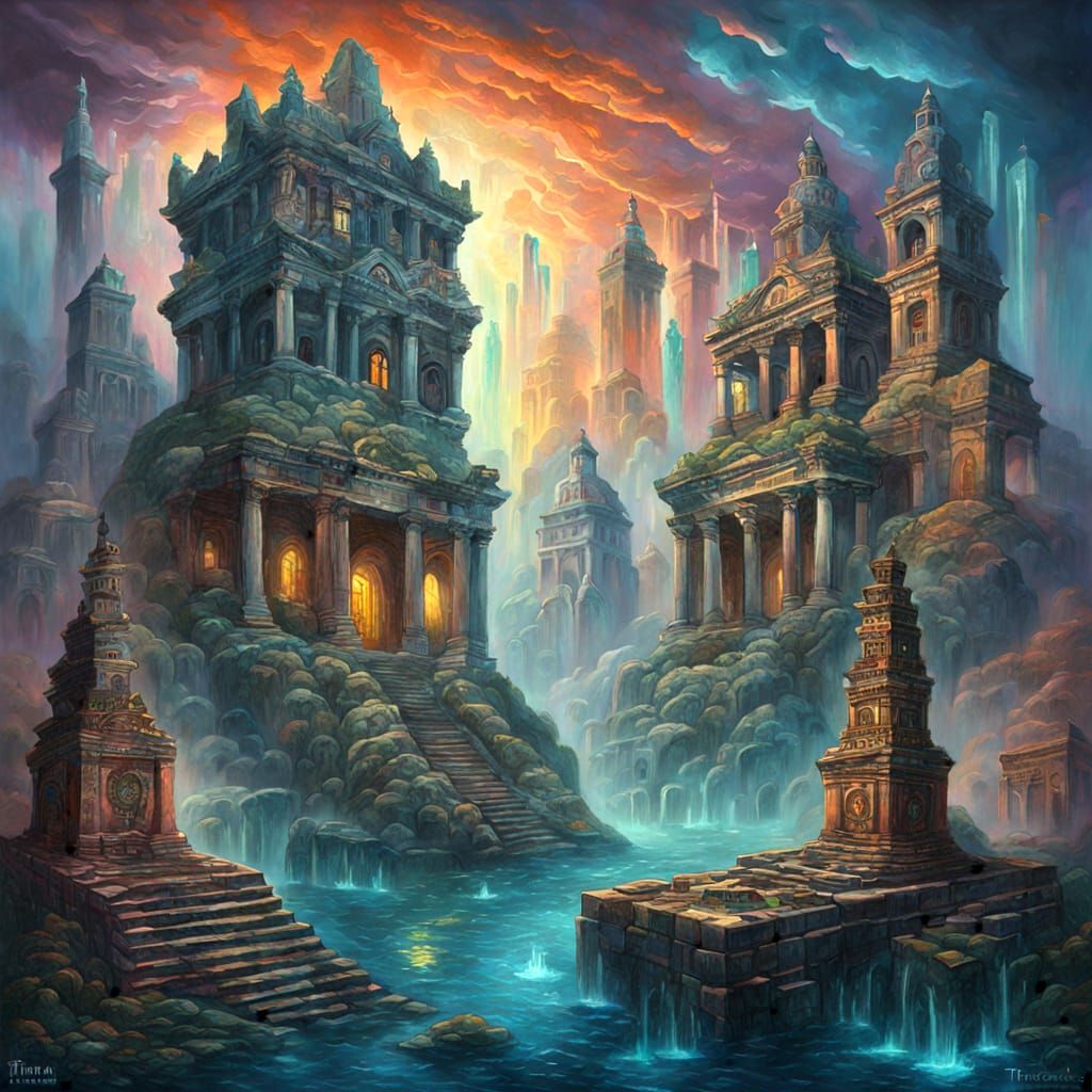 Long lost ancient city discoveries.  by @BiznezzGraffix