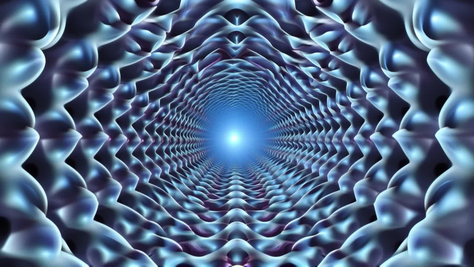 journey through a fractal wormhole