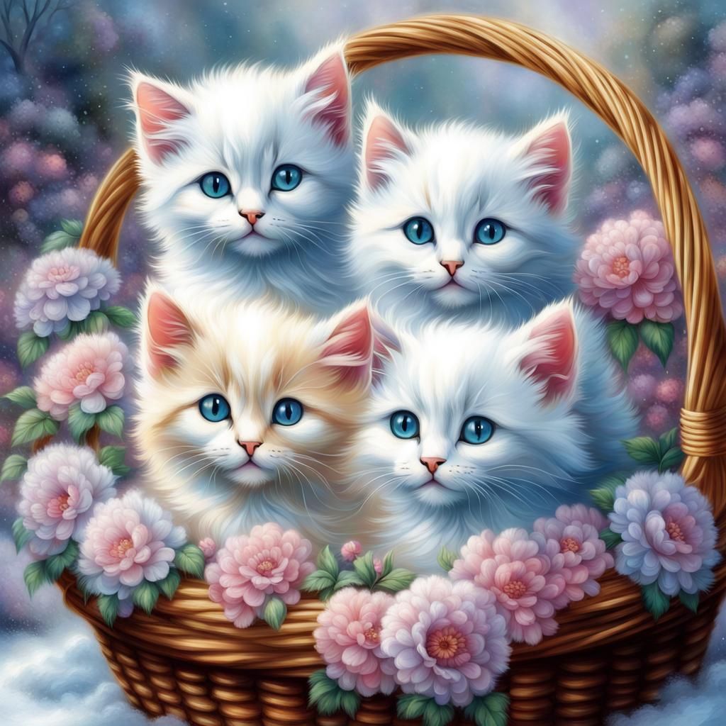 Kitties  by @jodeen