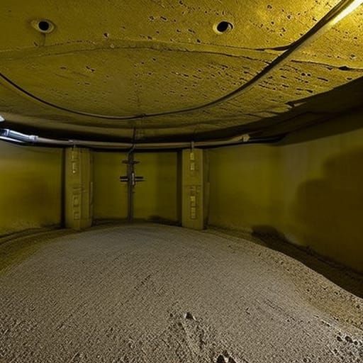A populated underground nuclear bunker