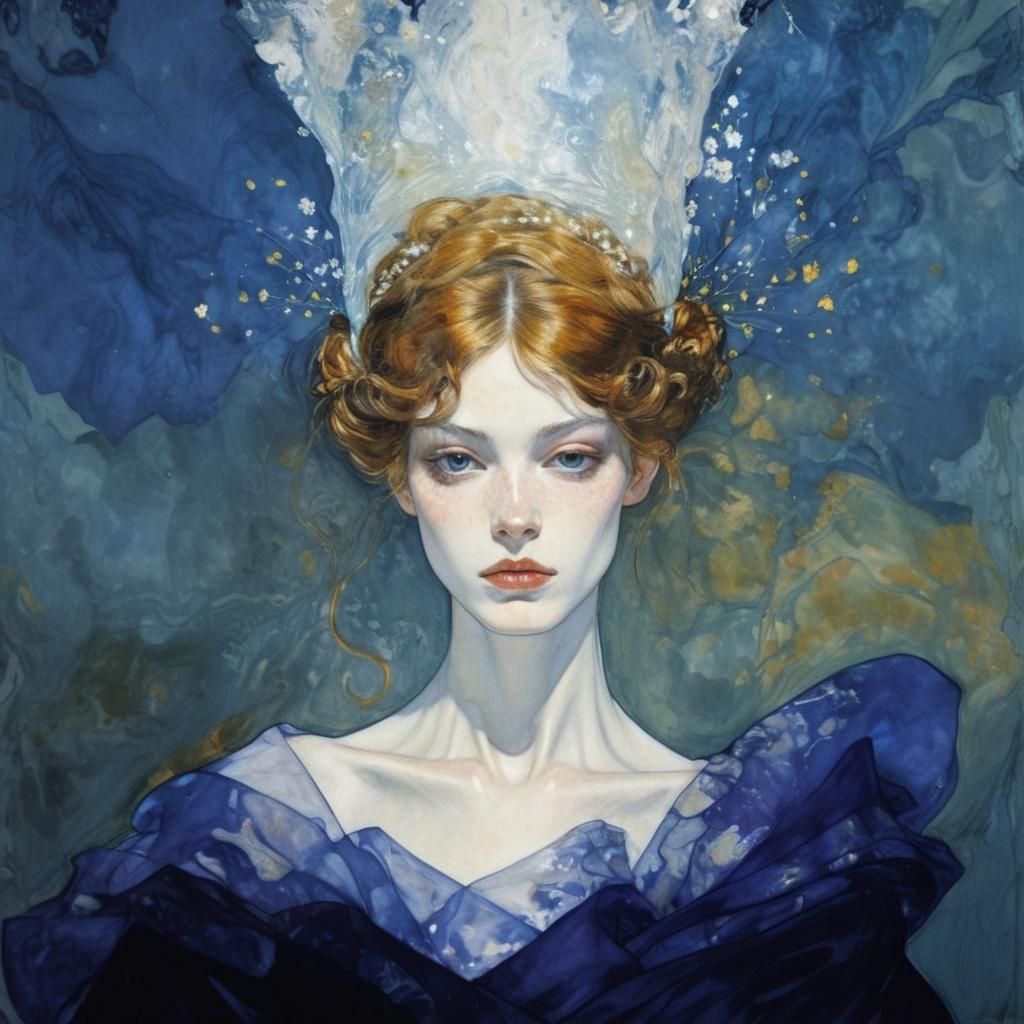 Enchanted Numenorian Princess Portrait in Anime Style