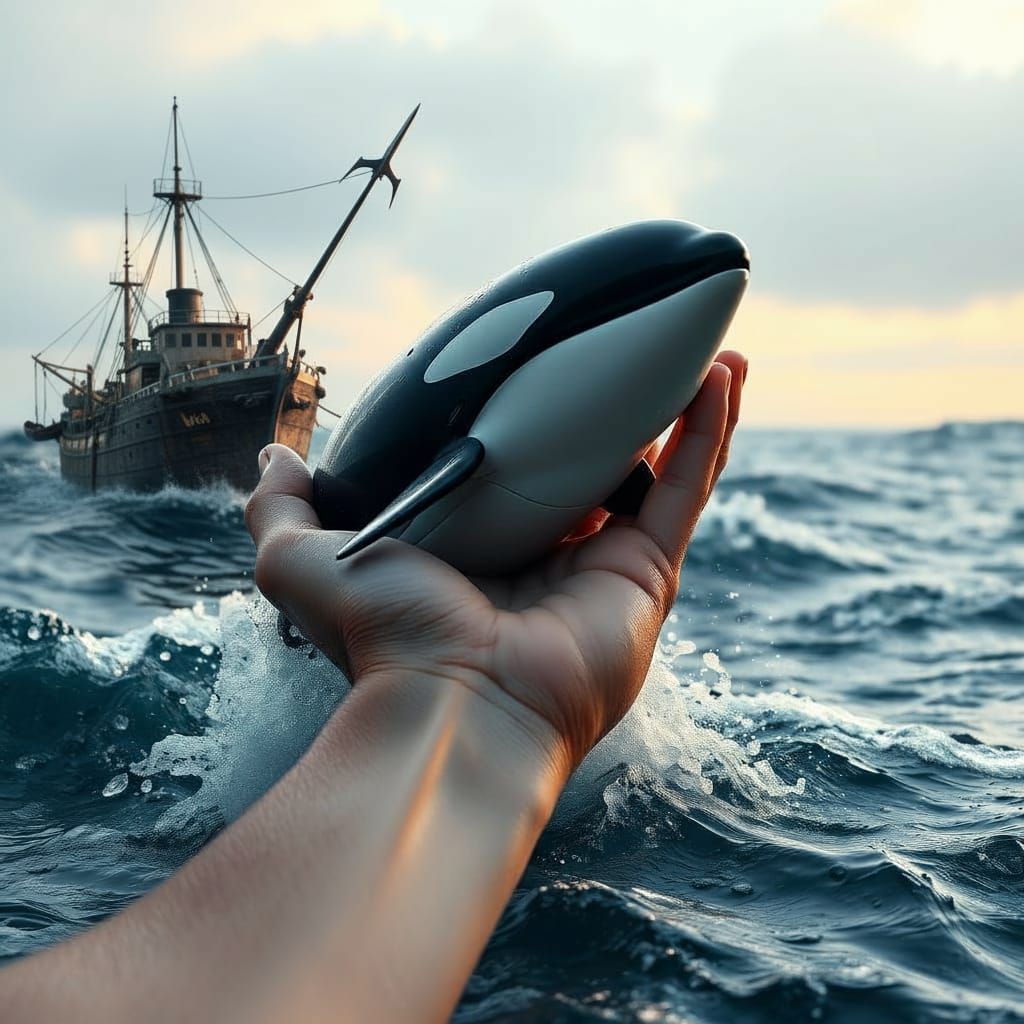 Rescuing an Orca from Whale Poachers  by @WarrioroftheAges