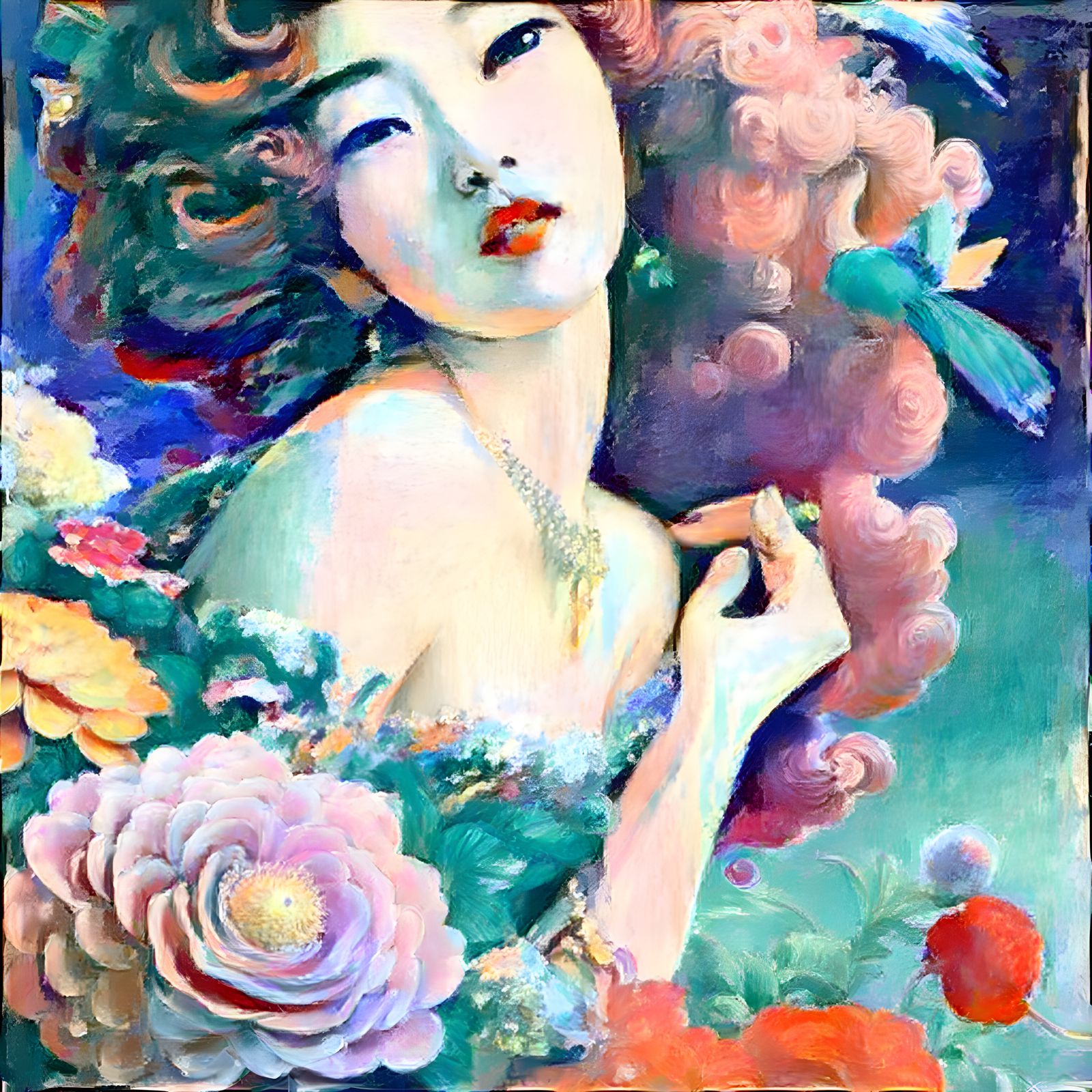 Japanese female anime model