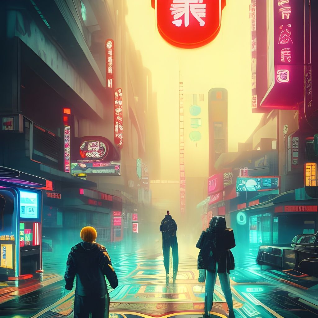 Neon Avenue - AI Generated Artwork - NightCafe Creator