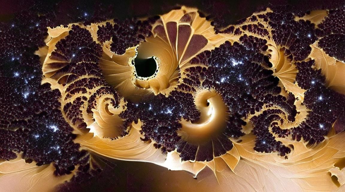 Fractal spiral on space