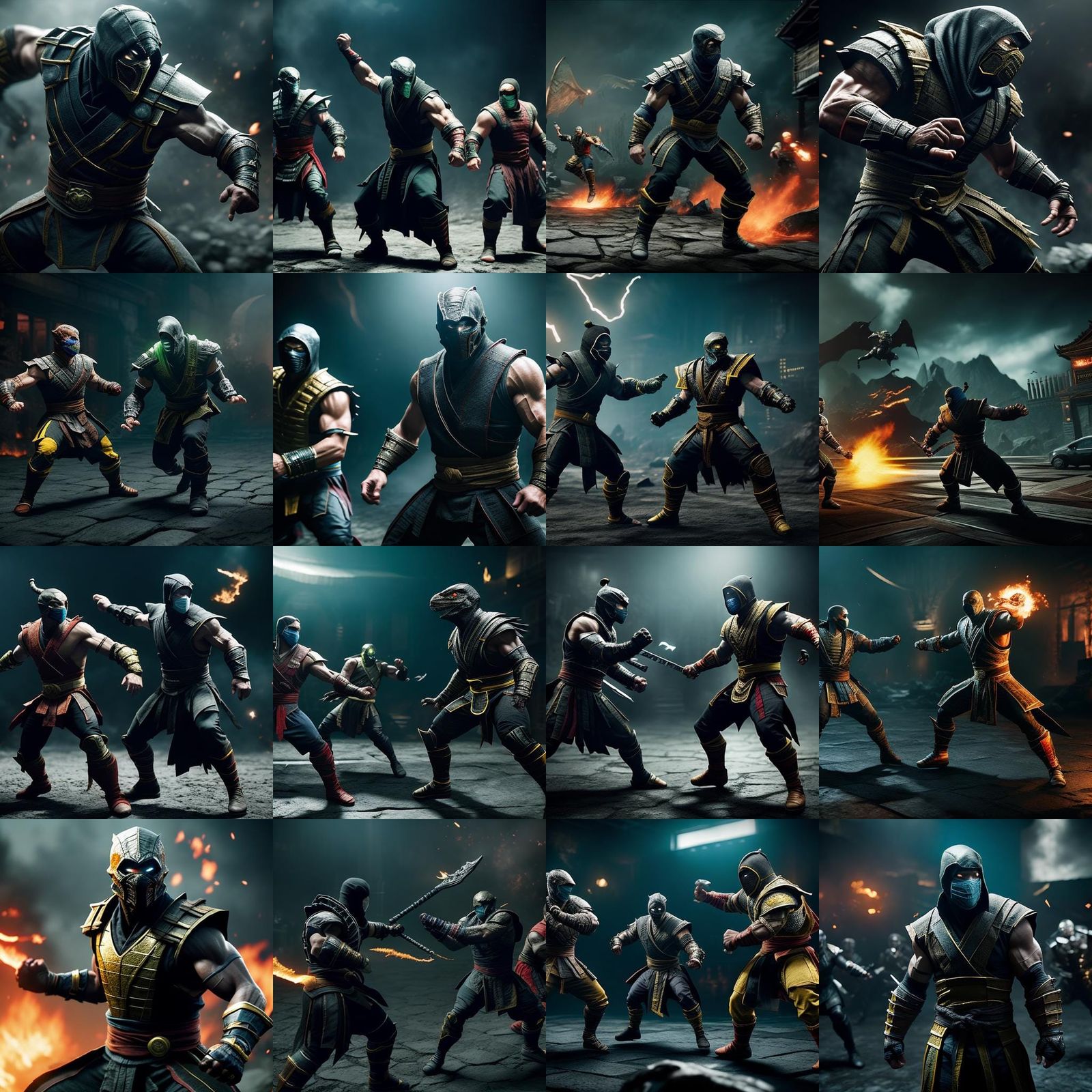 mortal kombat champions on action - AI Generated Artwork - NightCafe ...