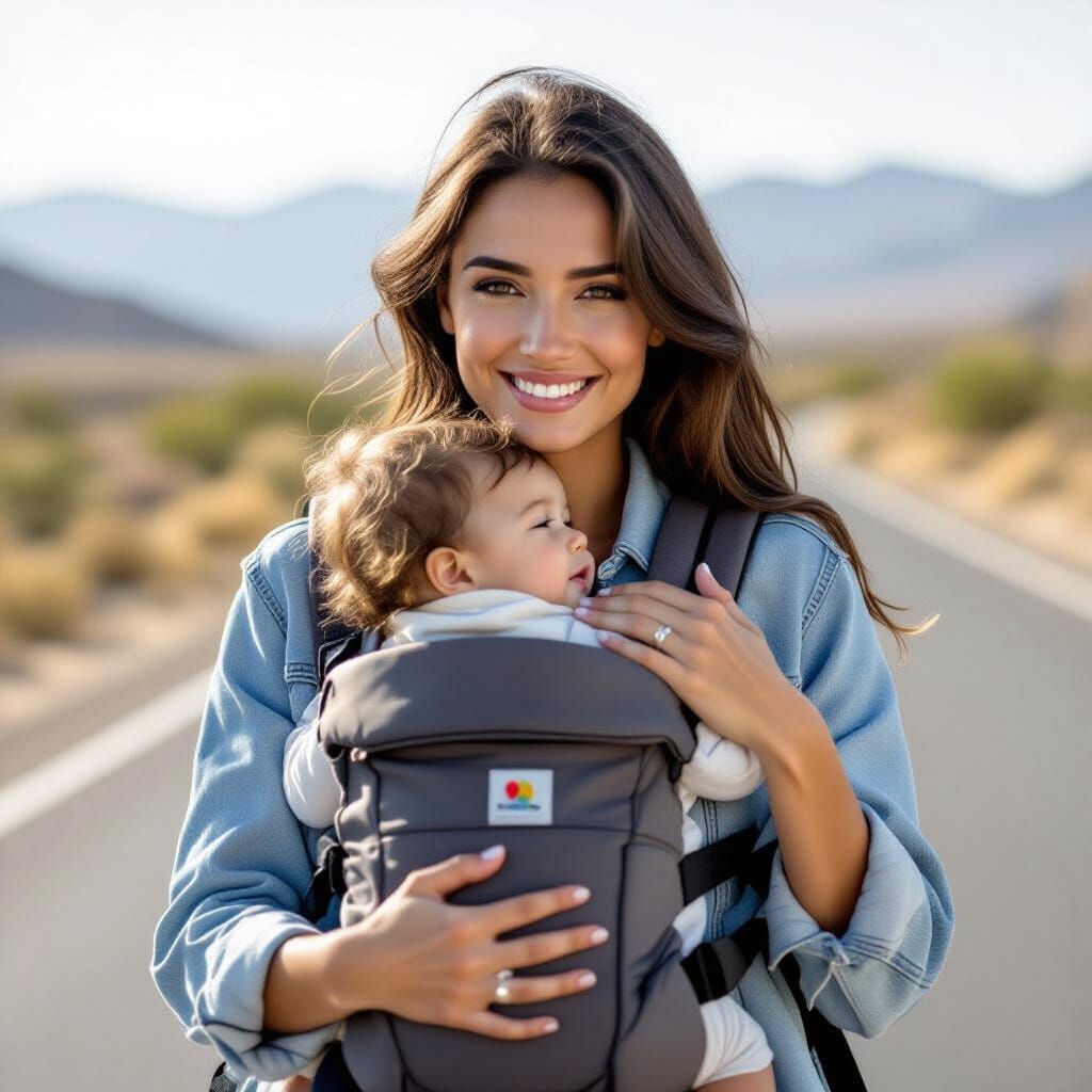 Baby Riding a Scooter