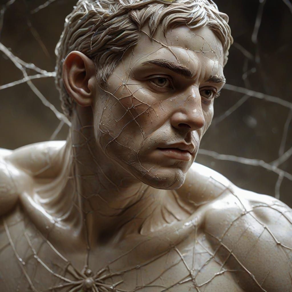 The image changes to a colored pencil sketch with traces of crumbled graphite.