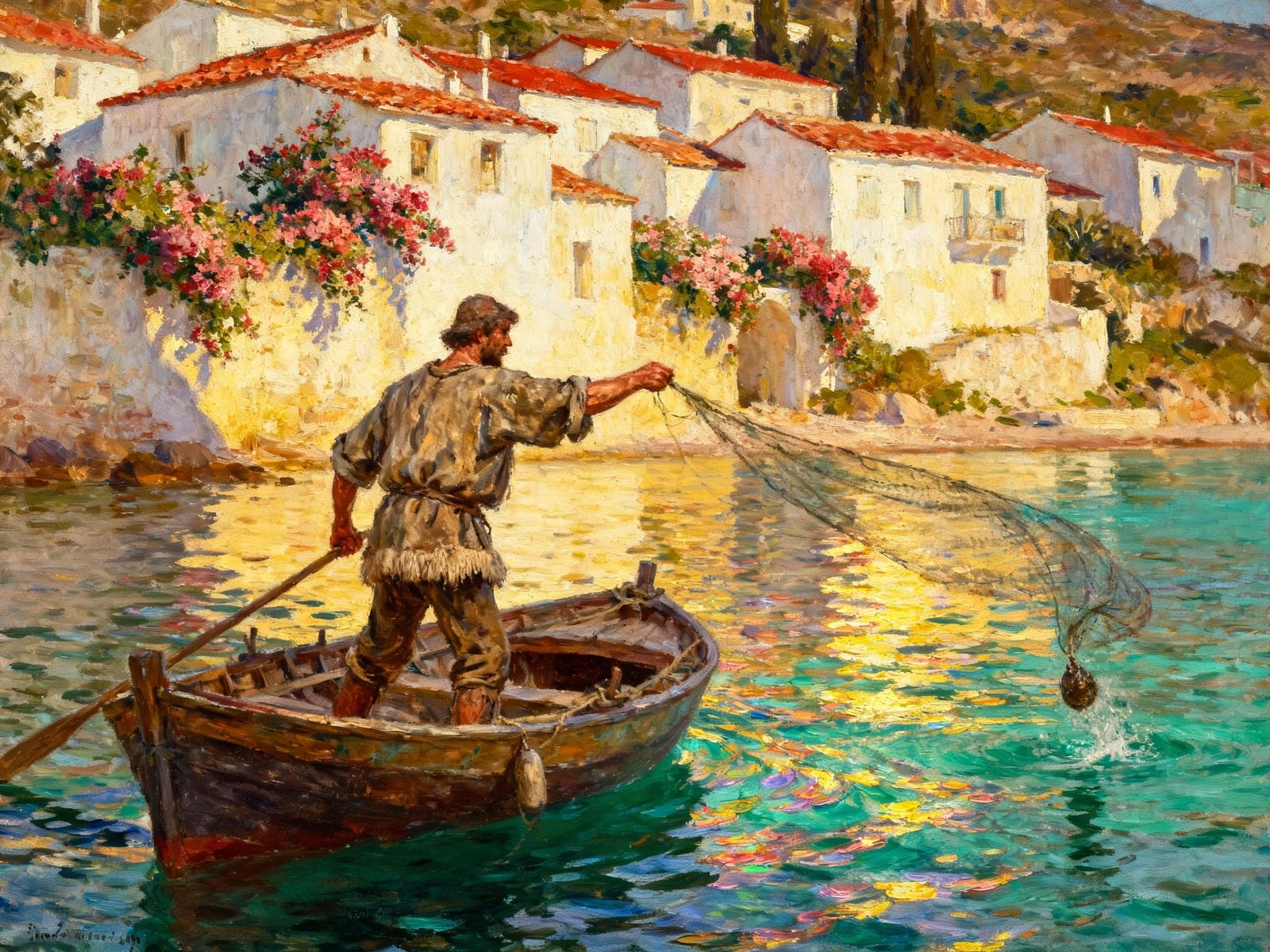 Mediterranean fishing village  by @John from Youngstown