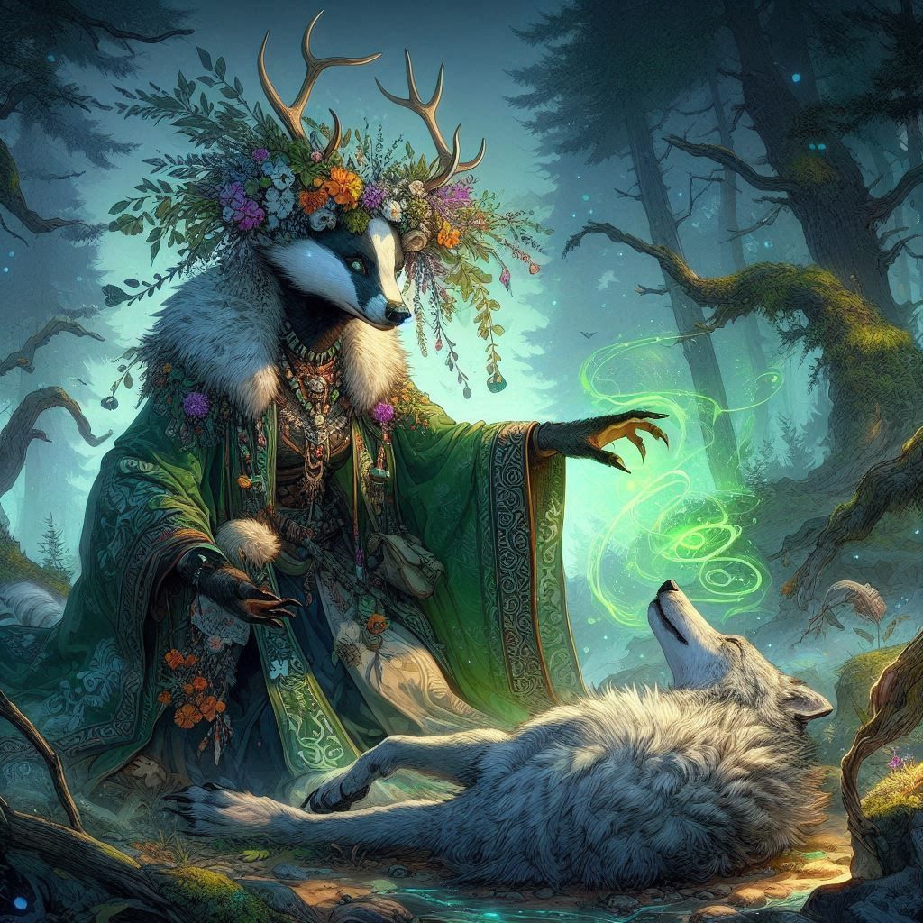 Children of Moritasgus (The humanoid badgers) - Pack2