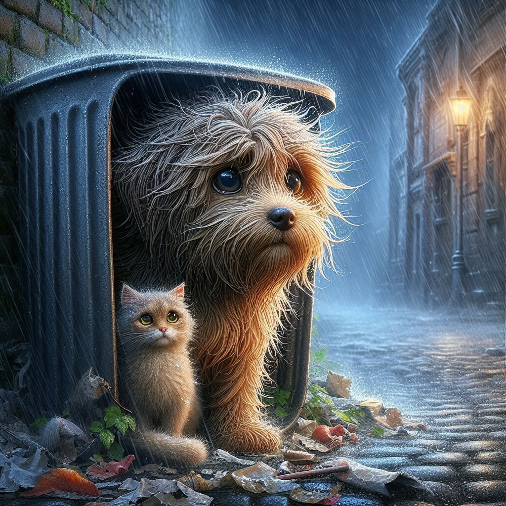 In Our Small Shelter 🐶😸