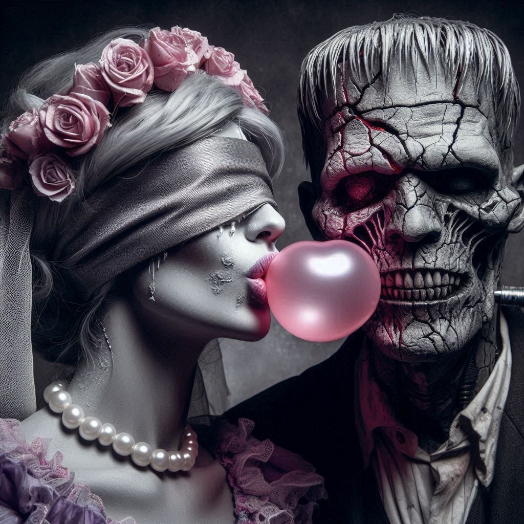 Blowin' a Bubblegum Kissin' on Cheek