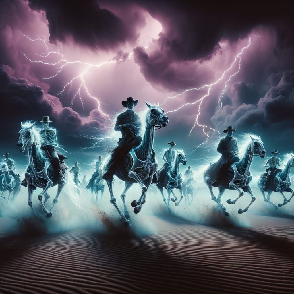 Night riders in the sky   by @Temu