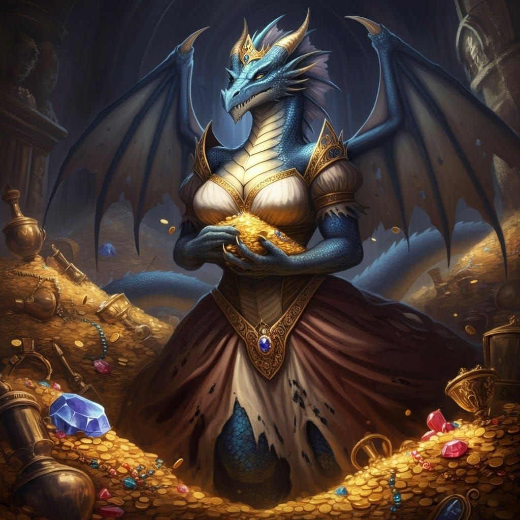 Former Princess Turned Dragon By Cursed Treasure.