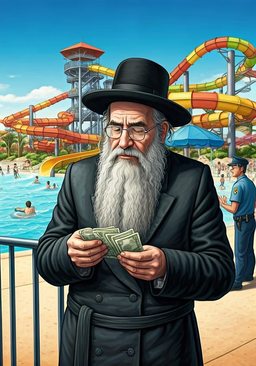 Orthodox Rabbi Surveys Water Park Finances