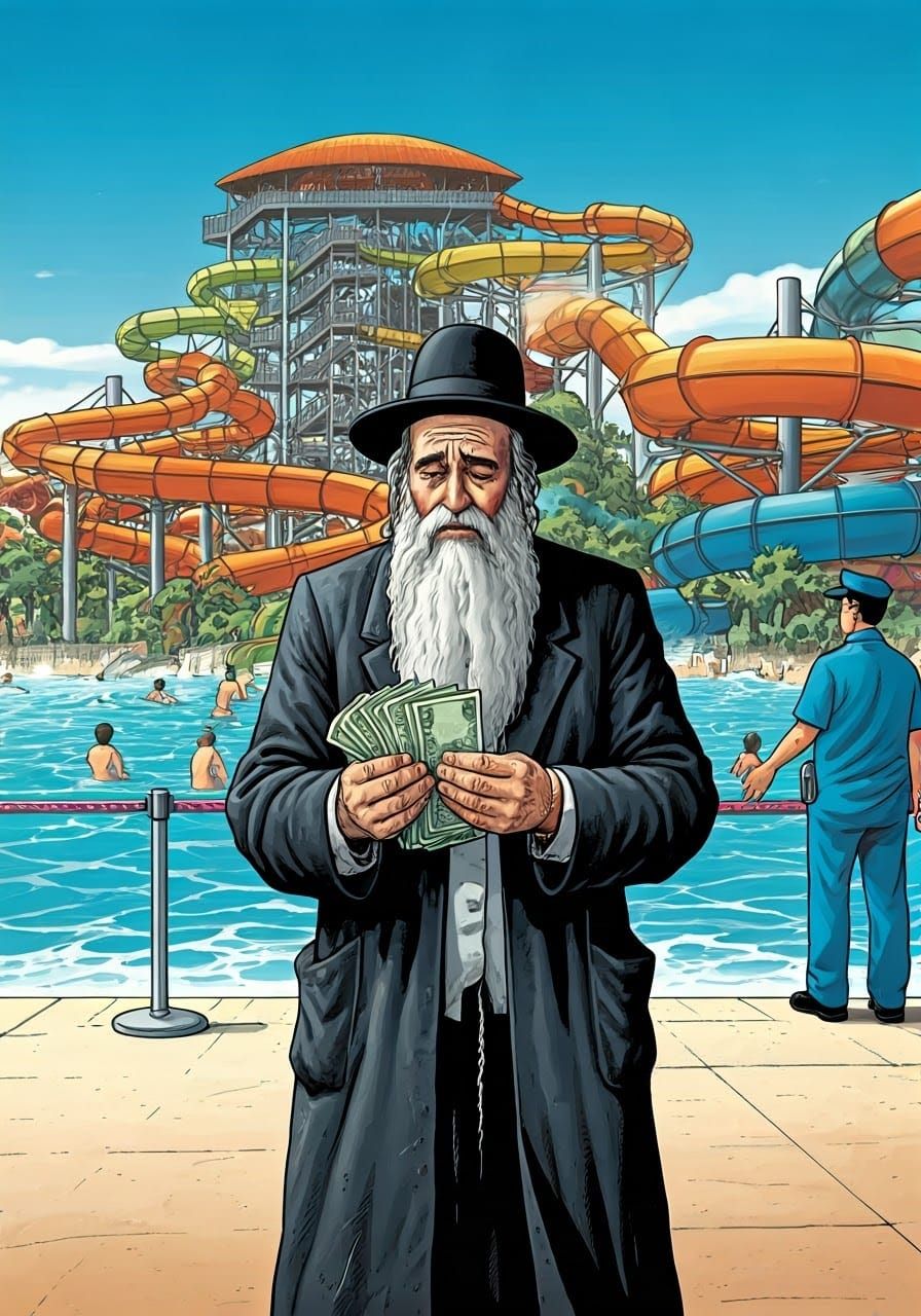 Orthodox Rabbi Surveys Water Park Finances