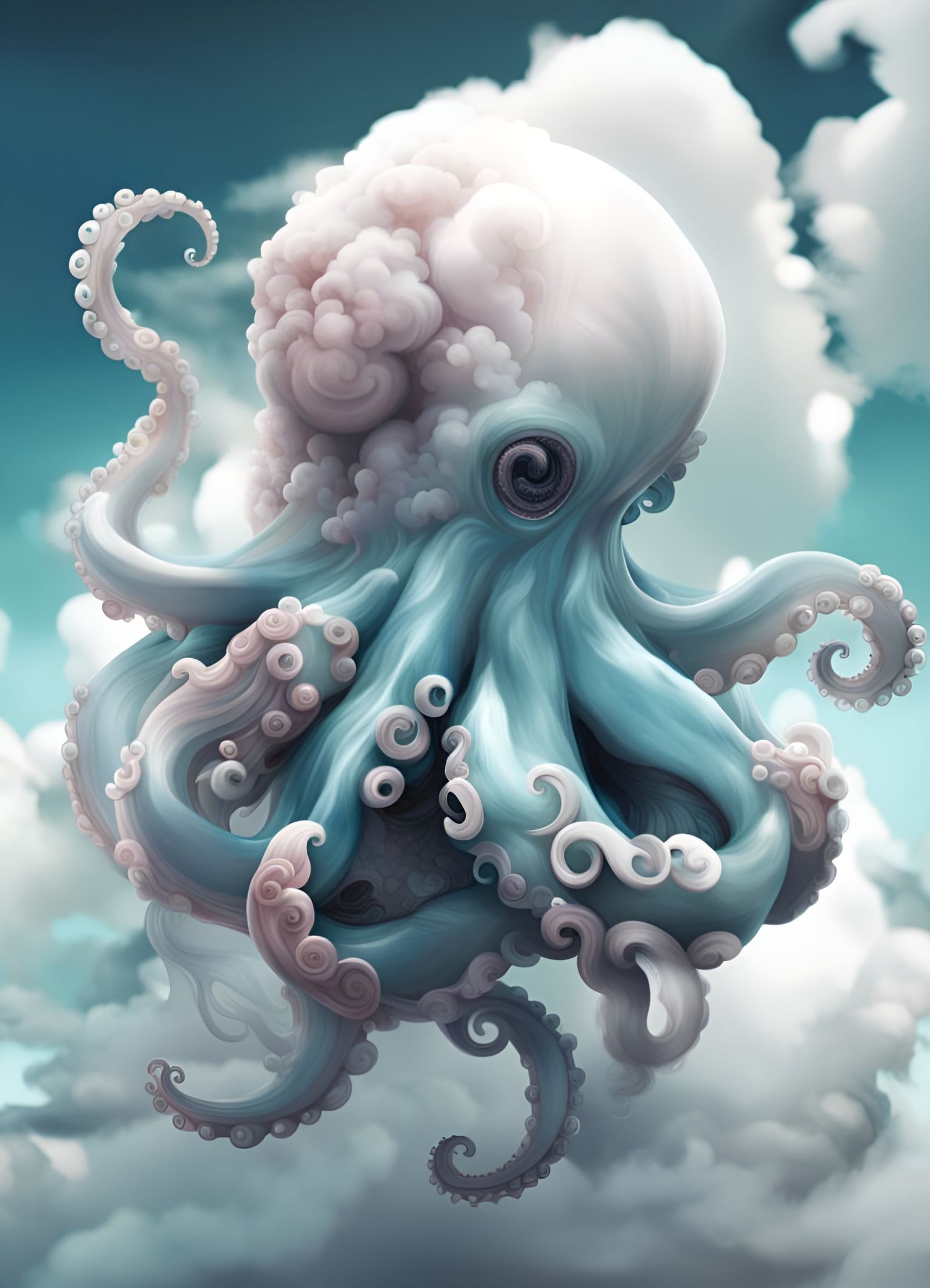 OctoNimbus watches from above  by @Lucas