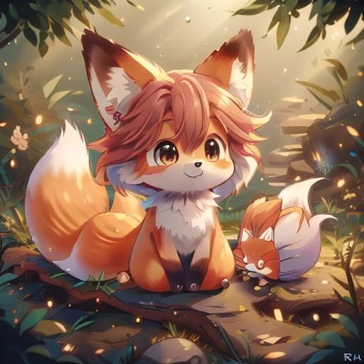 Realistic anime fox