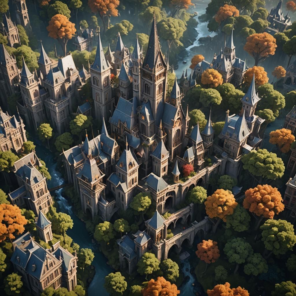 a city in the trees