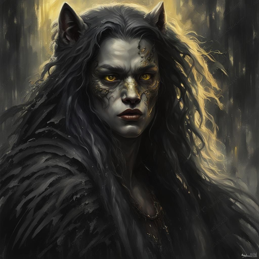 strong noir 1920s werewolf young female in his 20 years old ...