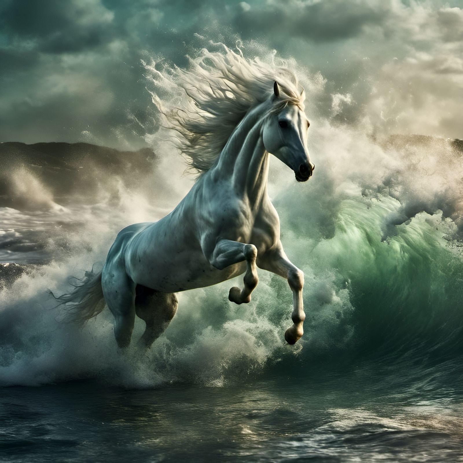 Against the wind.