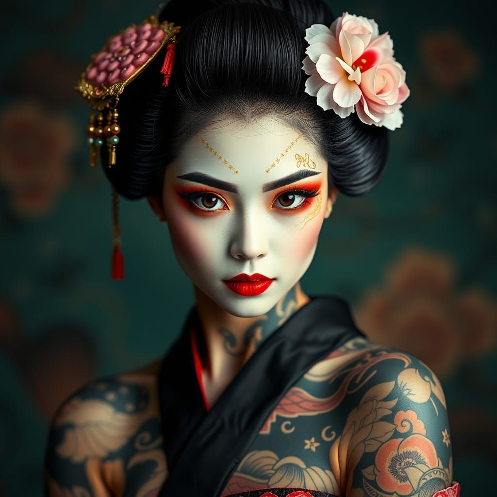 Tattooed Geisha   by @undefined