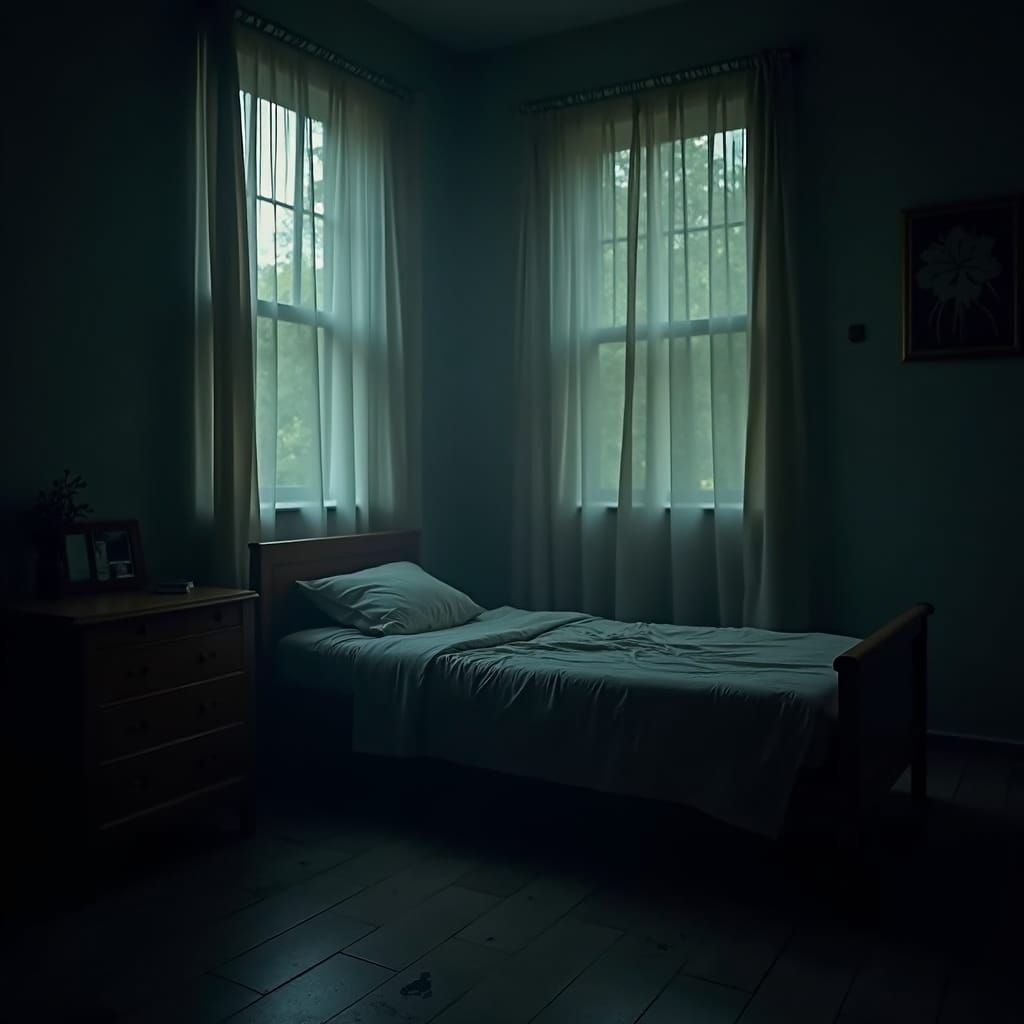 Eerie Night Scene with Bosch and Giger Influences