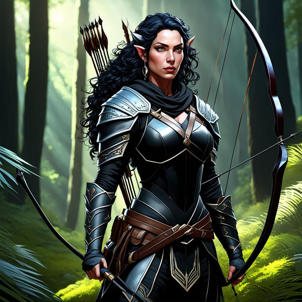 Ranger Elf Female #5 - AI Generated Artwork - NightCafe Creator