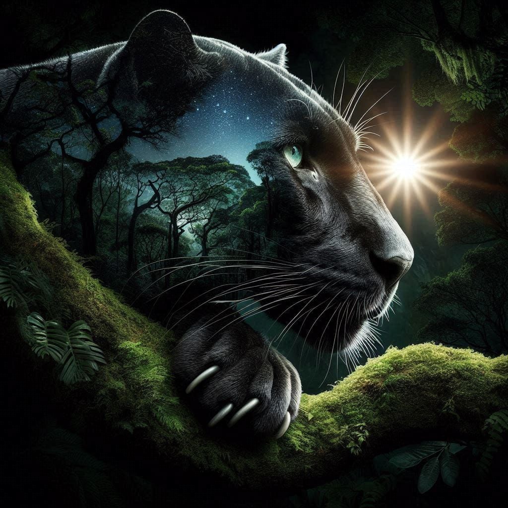 Black panther, the soul of the jungle