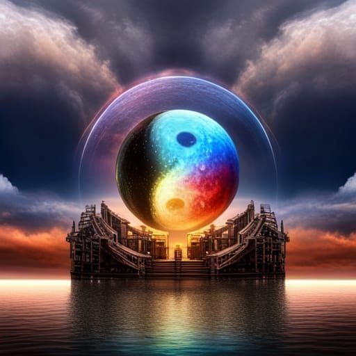 Newly born Tai Chi cosmic bubbles  by @barmbarm