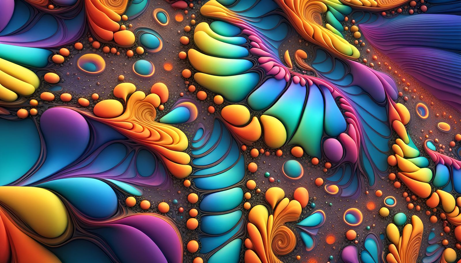 Fractal Abstraction 166 - AI Generated Artwork - NightCafe Creator