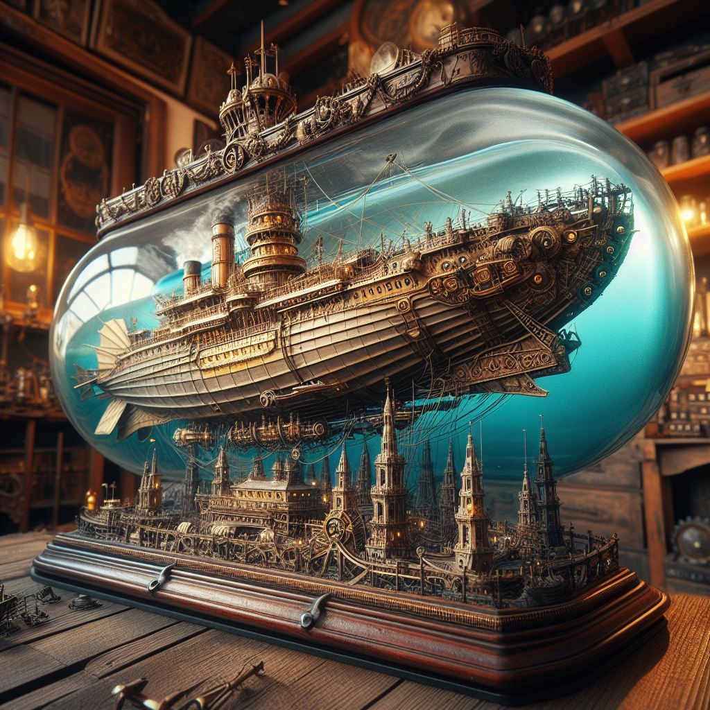 Model Steampunk Ship