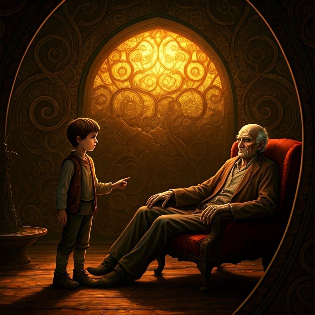 Nostalgic Portrait of Youth and Age in Vibrant Fantasy Lands...