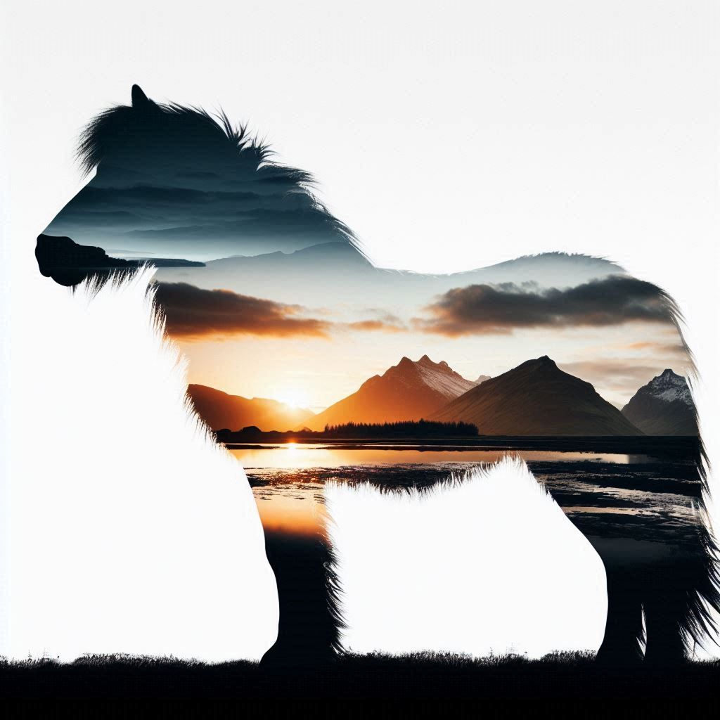 double exposure beautiful fantasy portrait landscape..