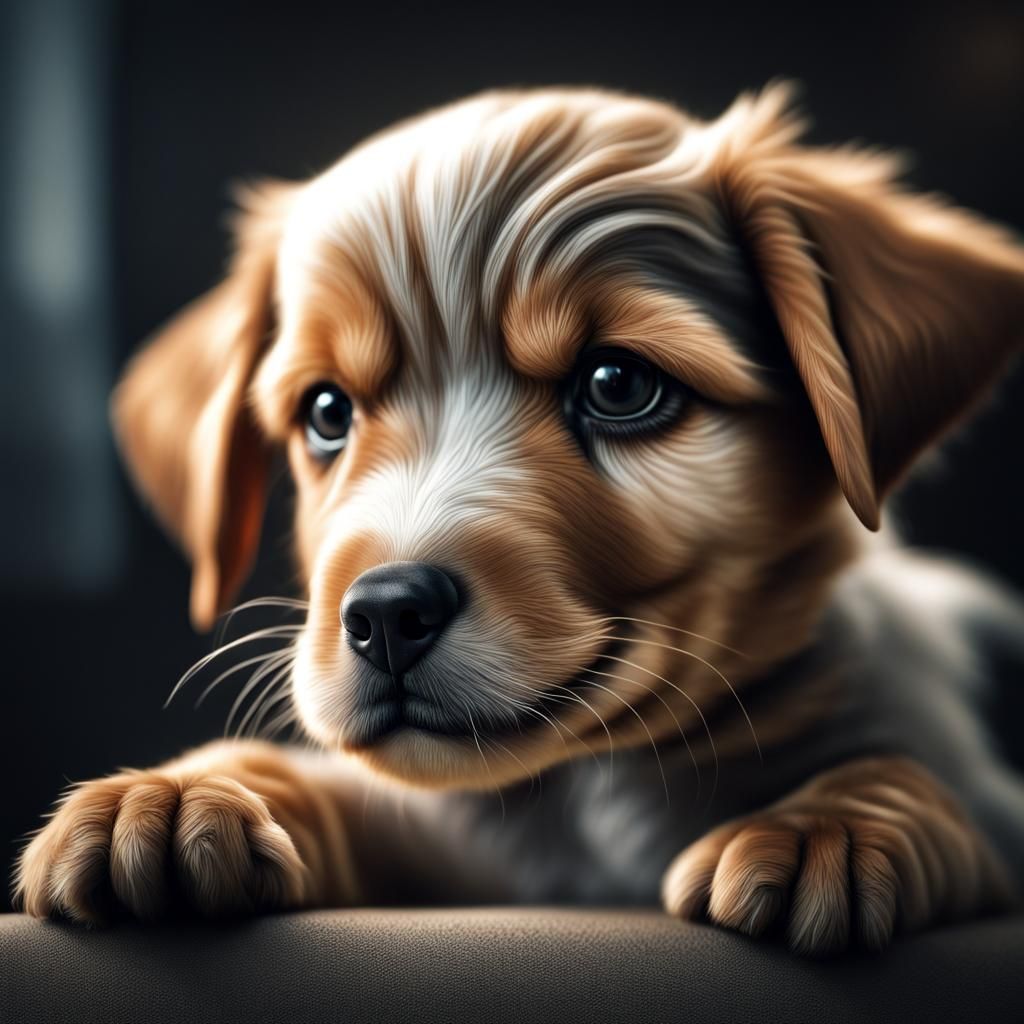 photo realistic puppy