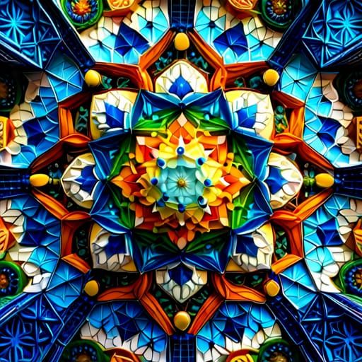 3D Geometric Mandala  by @Gnosis8887