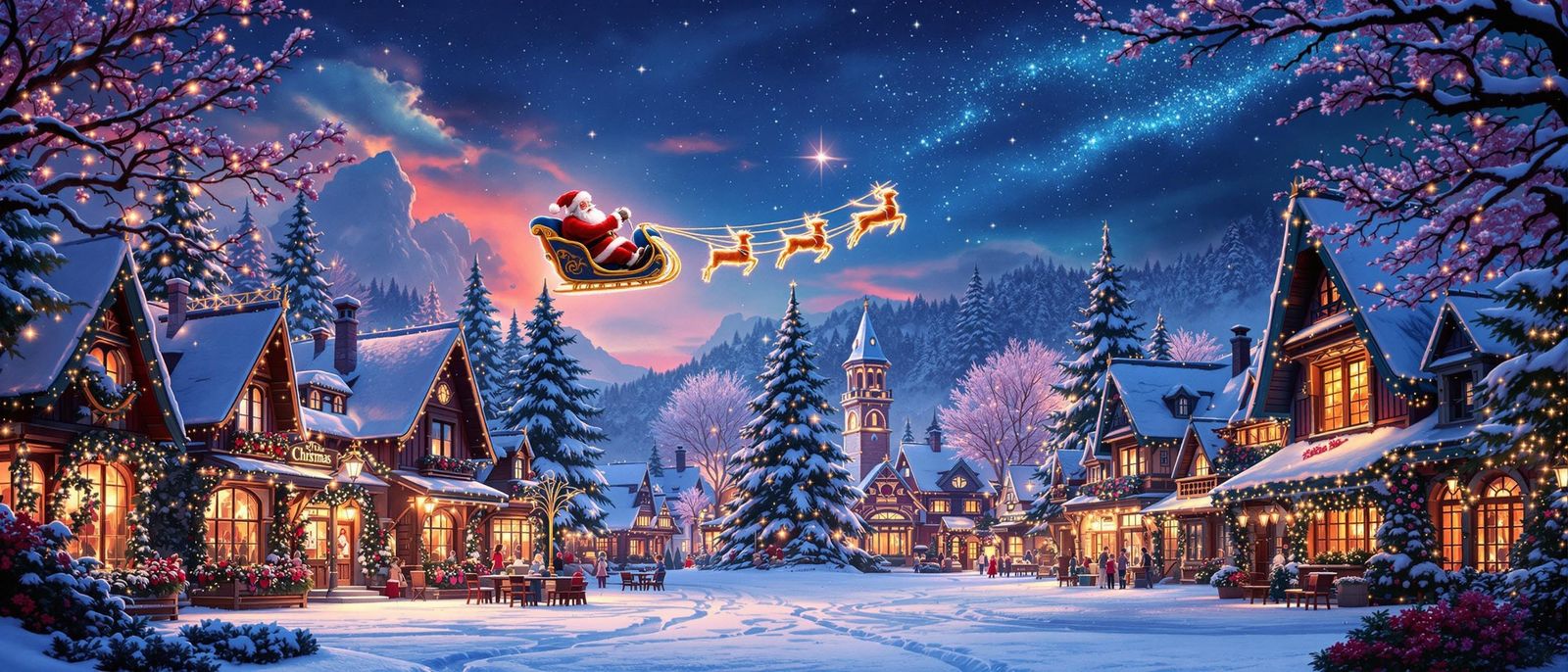 Christmas miracle with Santa   by @Cyber Sakura