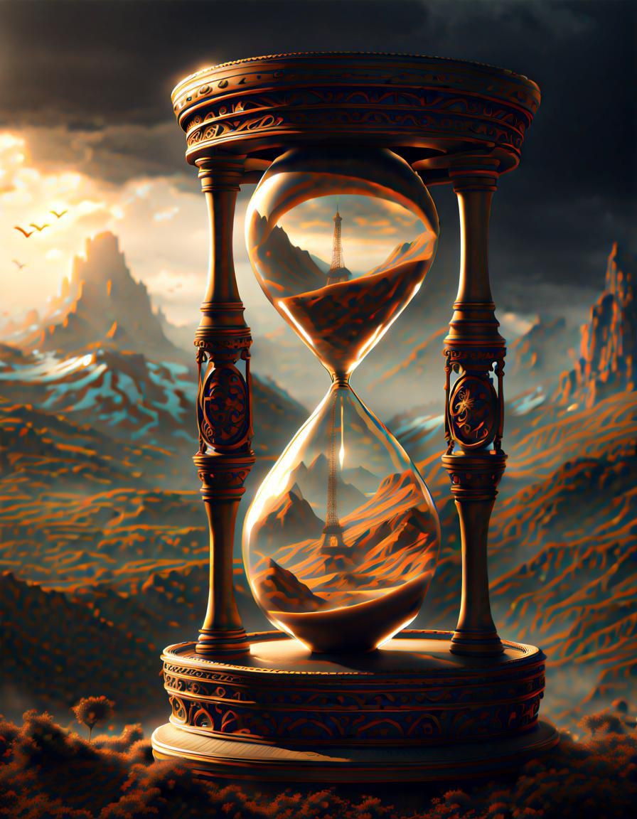 hourglass Epic cinematic brilliant stunning intricate meticulously ...