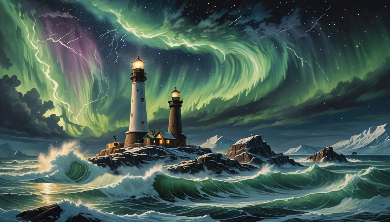 A lighthouse   by @undefined