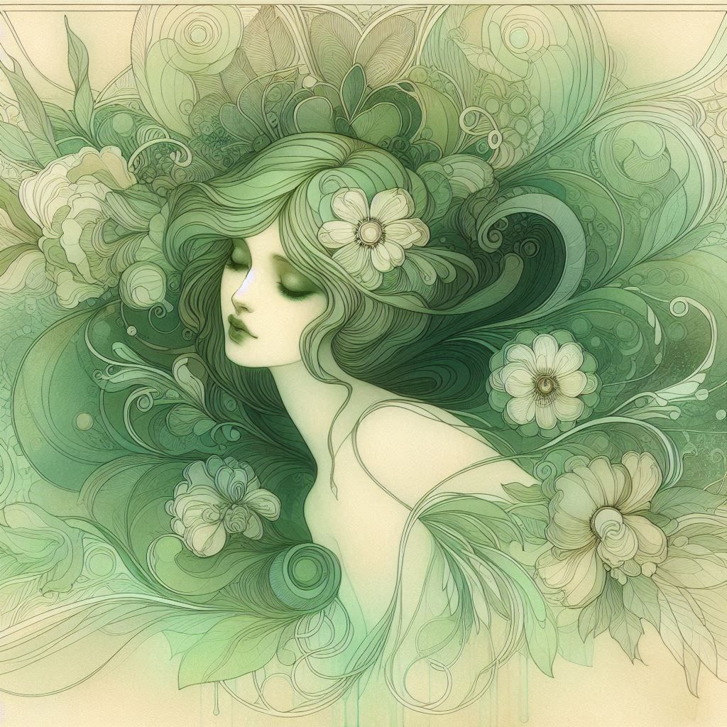 Art nouveau portrait 1