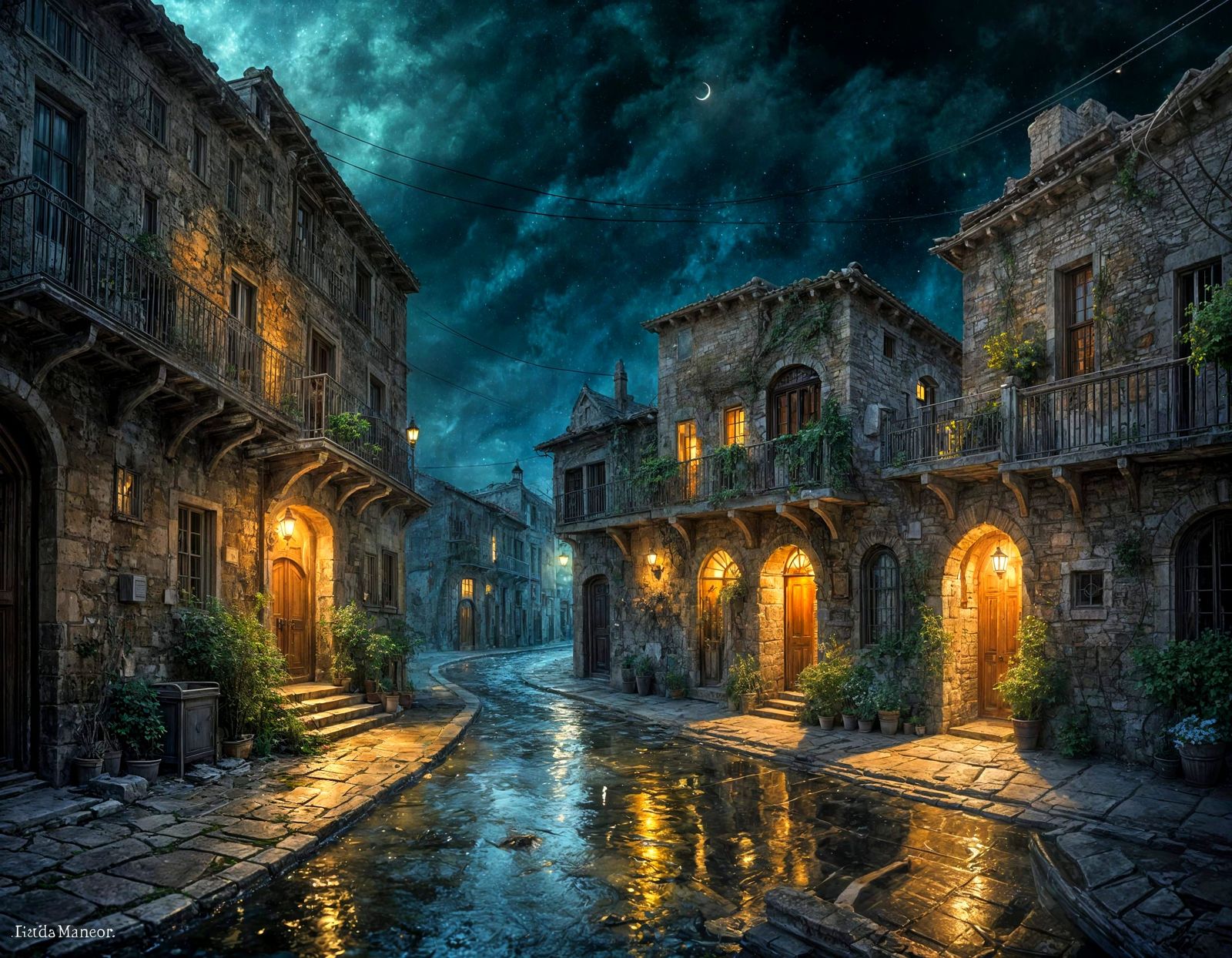 road in a small village  by @AnnaT1999