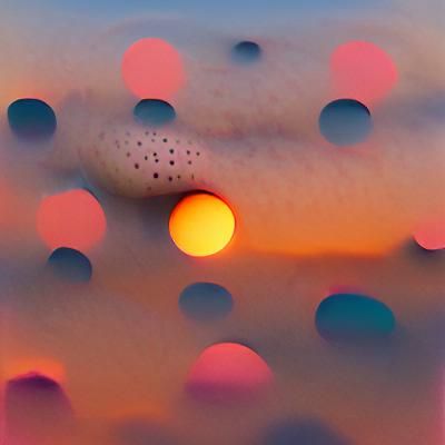 dotted sunset