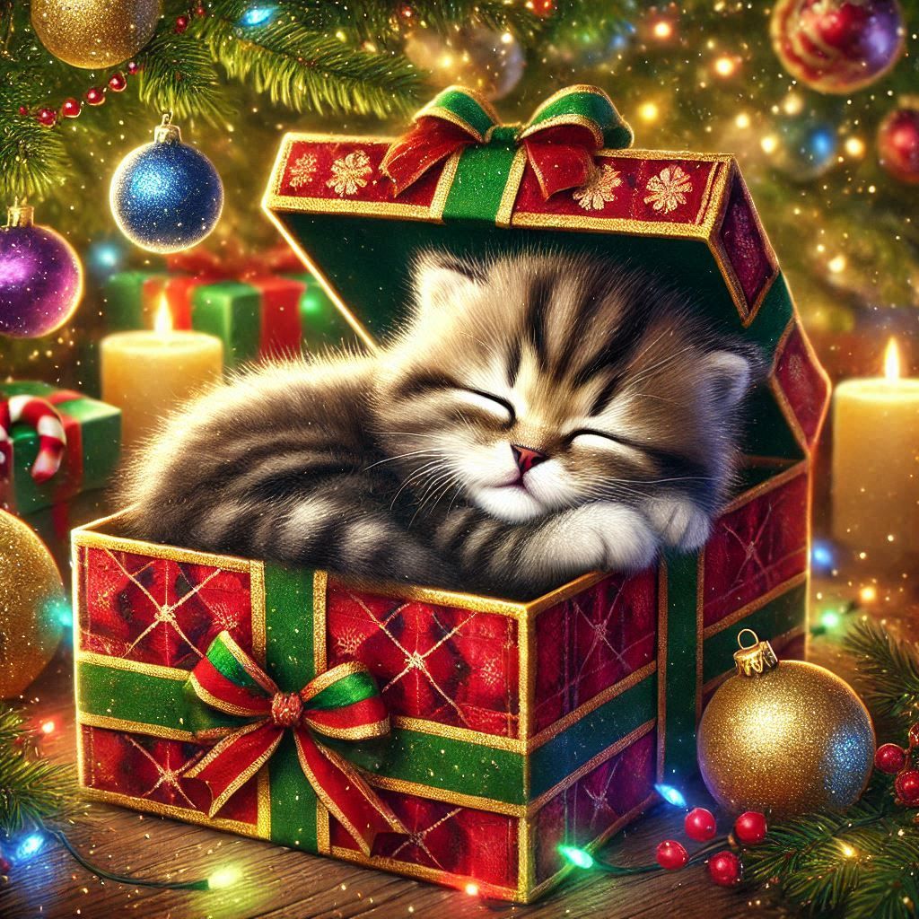 Christmas Kitten