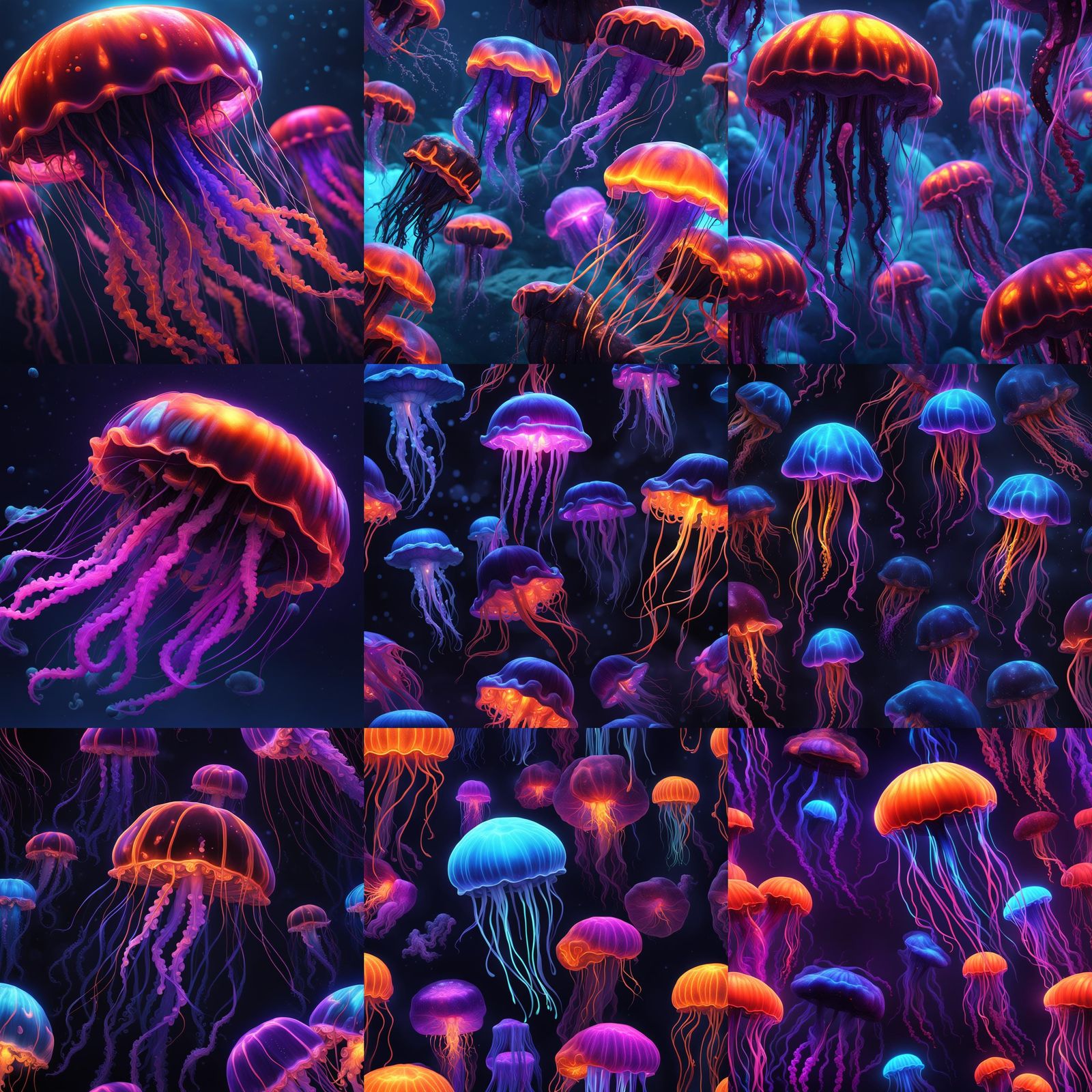 black light jellyfish