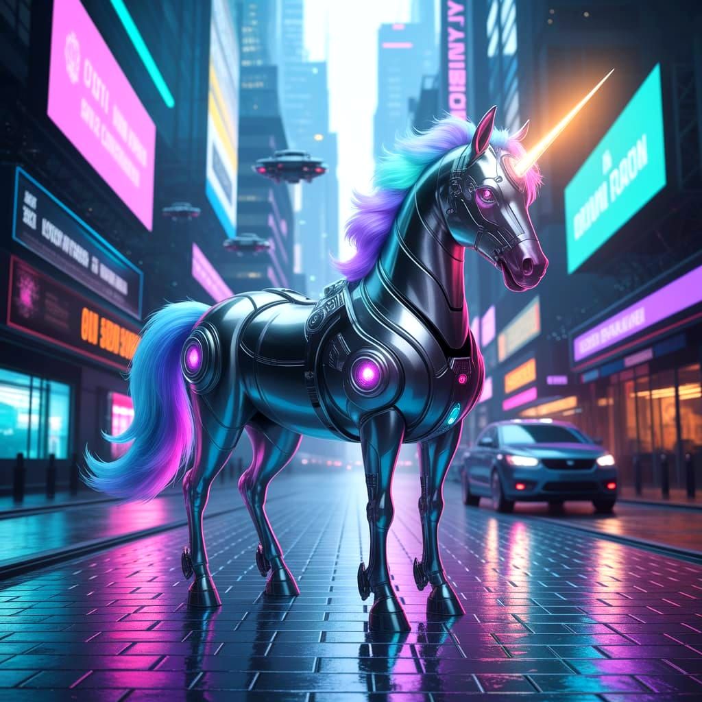 The Cyberpunk Unicorn Dreams.