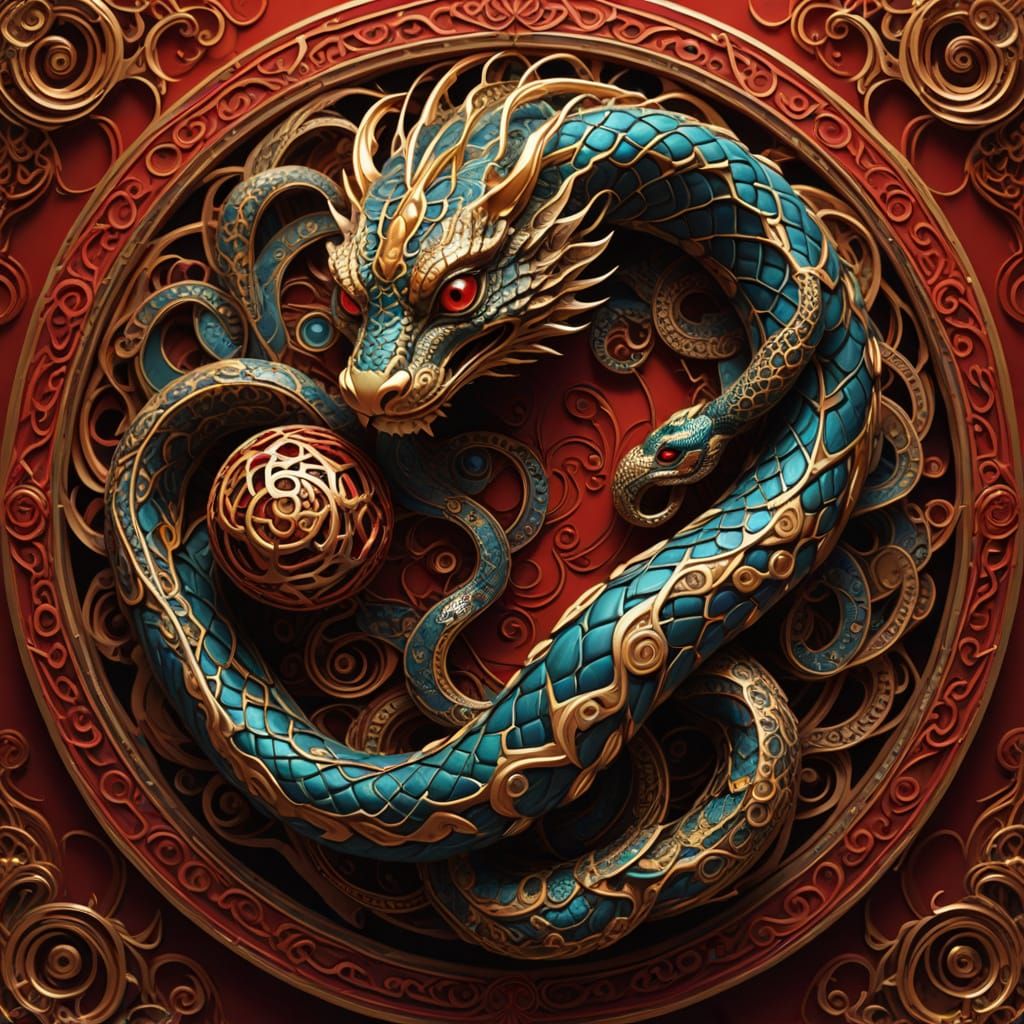 Celebration the snake  by @CyrilL