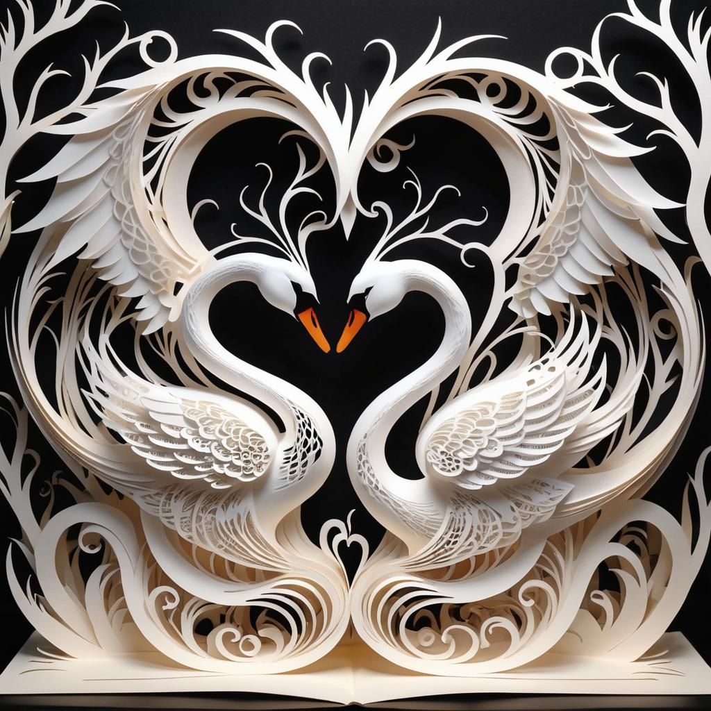 Heart Swans