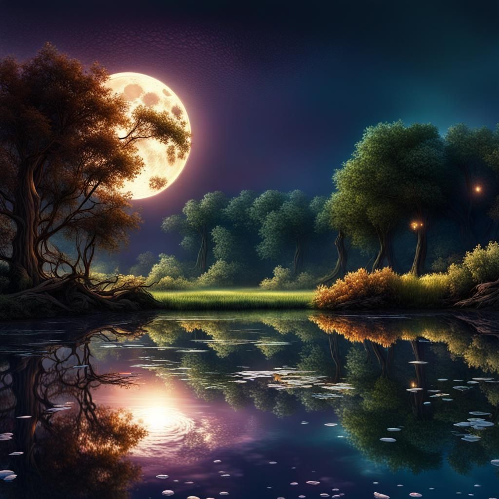 Moonlight - AI Generated Artwork - NightCafe Creator